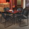 Regency Kahlo Square Table & Chair Sets, 36 W, 36 L, 29 H, Wood, Metal, Polypropylene Top, Cherry TPL3636CHBK44BK - alternate 1